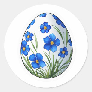 Egg Påsk Runt Klistermärke
