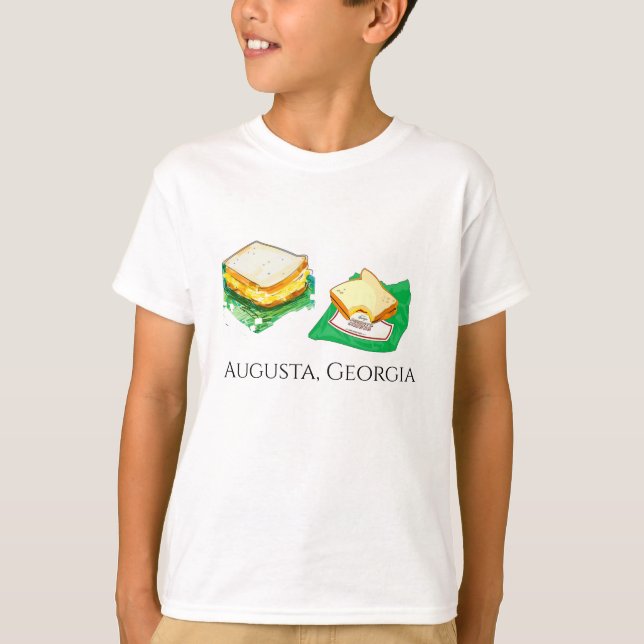Egg Salad vs Pimento Cheese T Shirt (Framsida)