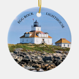 Egg Sten fyr, Pub Harbour Maine Ornament