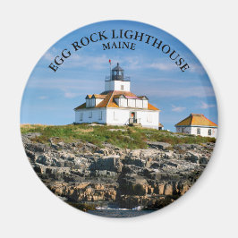 Egg Sten fyr, Pub Harbour Maine Round Magnet