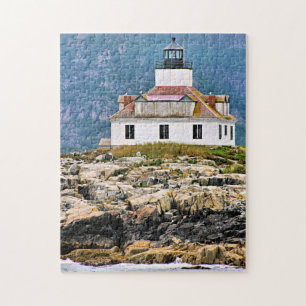 Egg Sten Lighthouse Pub Harbour Maine Jigszle Puzz Pussel