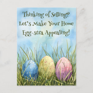 Egg-stra appealing Real Gods Realty Marknadsföring Vykort