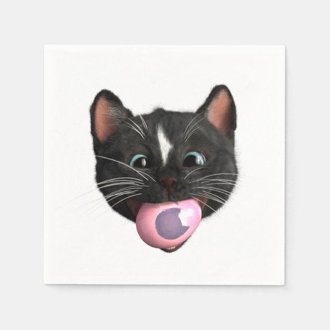 Egg-stra Delicious: Felinis Påsk Treat! Pappersservett (Framsidan)