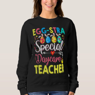Egg Stra Speciell Daycare Teacher Funny Påsk Day T Shirt