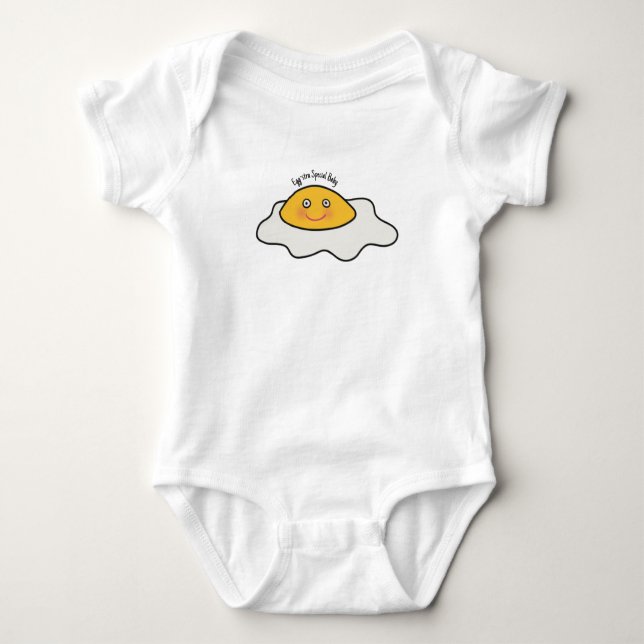 Egg-stra Speciella Baby Egg Thmet Baby Bodykostym T Shirt (Framsida)