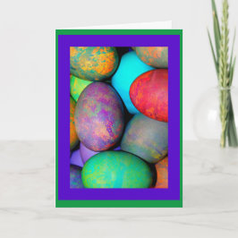 Egg-stra Speciella Påsk Brighly Dyed Eggs Helgkort