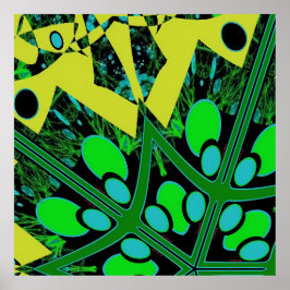 Egg Theory IV - Ken Gage Abstract Poster