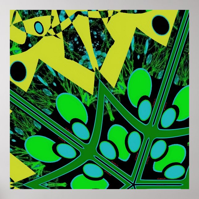 Egg Theory IV - Ken Gage Abstrakt Poster (Framsidan)
