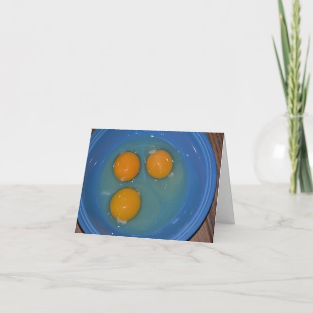 Egg Yolk Notecard Kort (Framsida)