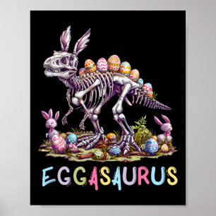 Eggasaurus Påsk Stegosaurus Dinosaur Boys Kids T Poster