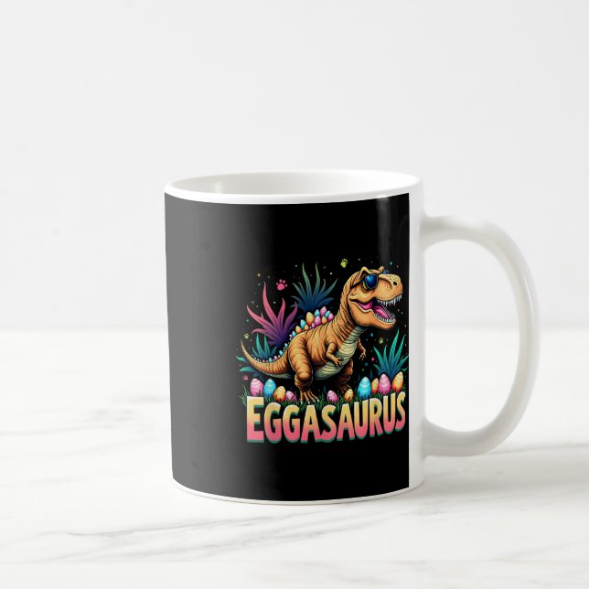 Eggasaurus Påsk Stegosaurus Dinosaurie Pojkar Barn Kaffemugg (Höger)