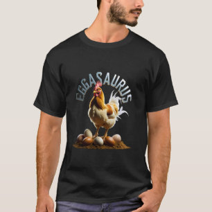 Eggasaurus Rolig Kycklingägare Älskare Besökare Pu T Shirt