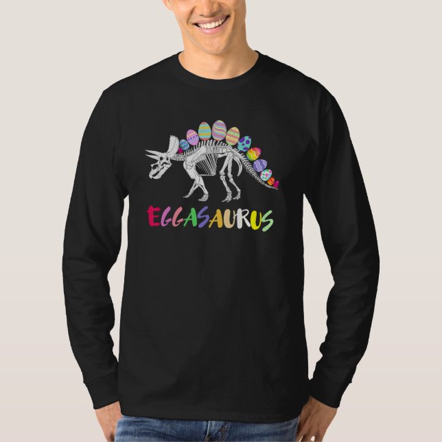 Eggasaurus Stegosaurus Egg Dinosaur Glad påsk D T Shirt (Framsida)