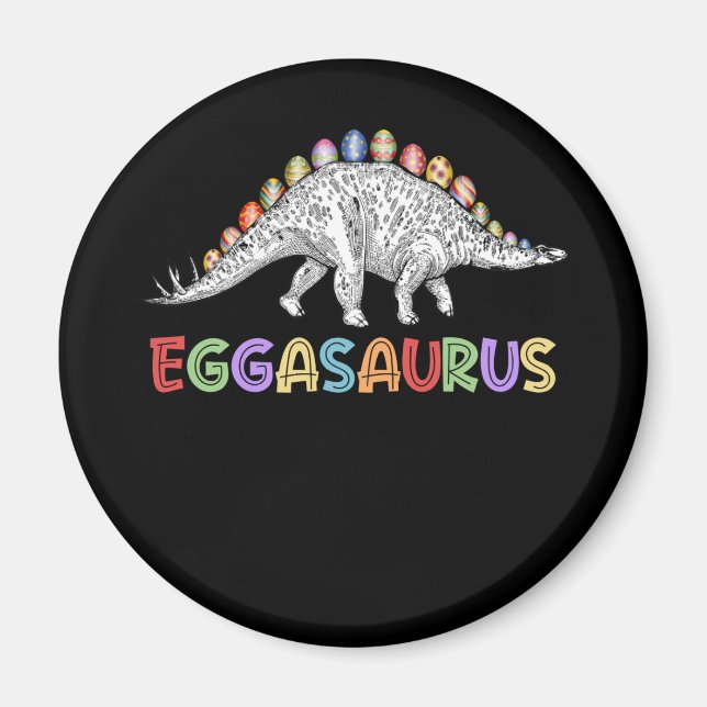 Eggasaurus Stegosaurus Egg Dinosaur Glad påsk Magnet (Framsidan)