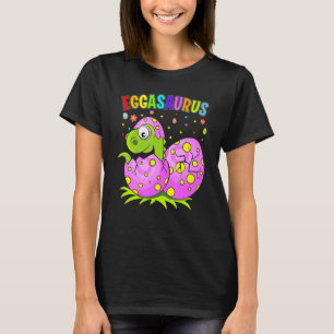 Eggasaurus Stegosaurus Påskägg Dinosaur Cute Fu T Shirt