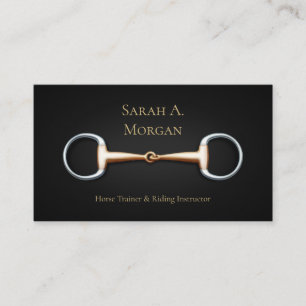 Eggbut Snaffle Bit Equestrian Visitkort