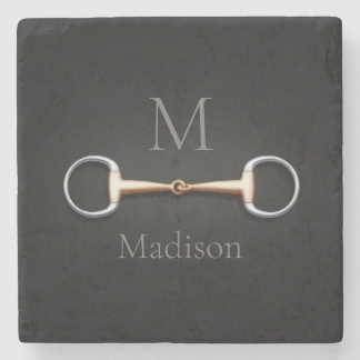 Eggbut Snaffle Bit Monogrammed Equestrian Stenunderlägg