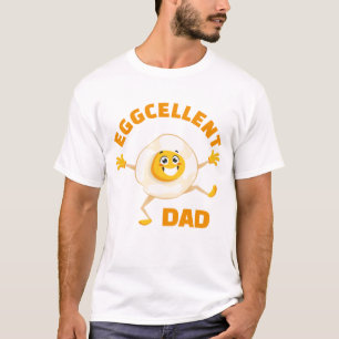 Eggcellent Pappa Excellent Egg Roligt Food Pun Pap T Shirt