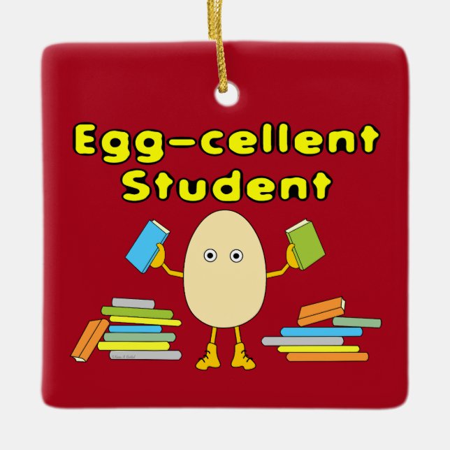 Eggcellent Student Julgransprydnad Keramik (Framsida)