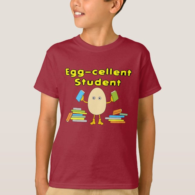 Eggcellent Student T Shirt (Framsida)