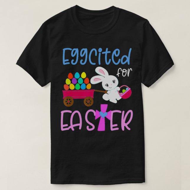 EGGCITERAD FÖR Påskhare Egg Hunt Christian Toddl T Shirt (Design framsida)