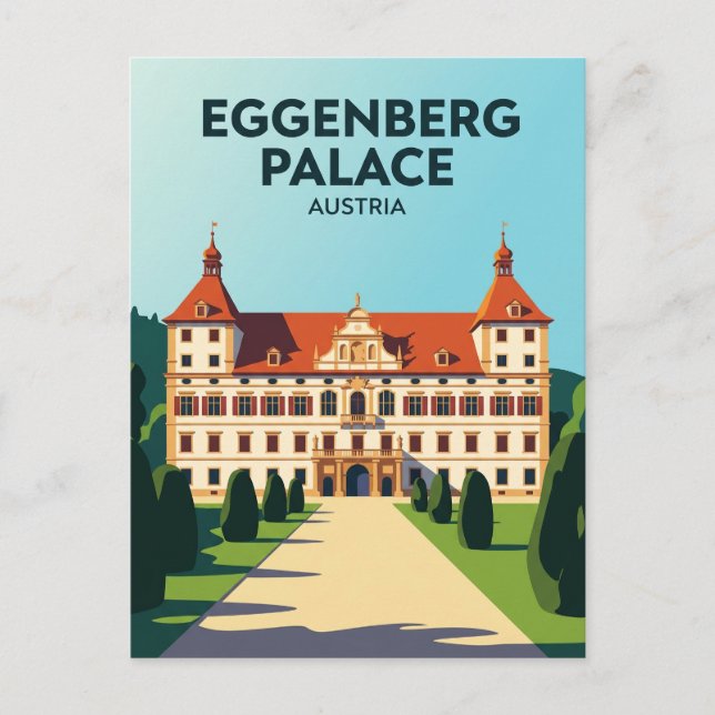 Eggenbergpalatset Österrike Vykort (Framsida)