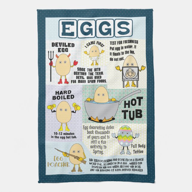 Egghead Eggs Kitchen Towels Kökshandduk (Vertikal)