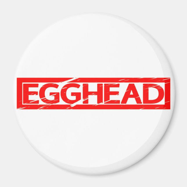 Egghead Frimärke Magnet (Framsidan)