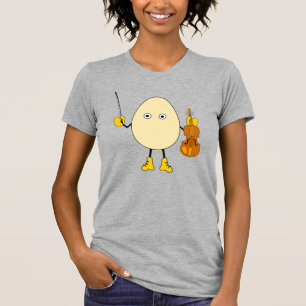 Egghead Violinist T Shirt