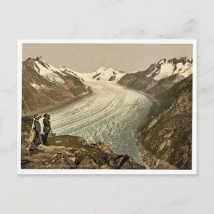 Eggishorn, Grand Aletsch Glacier, Jungfrau, M Vykort