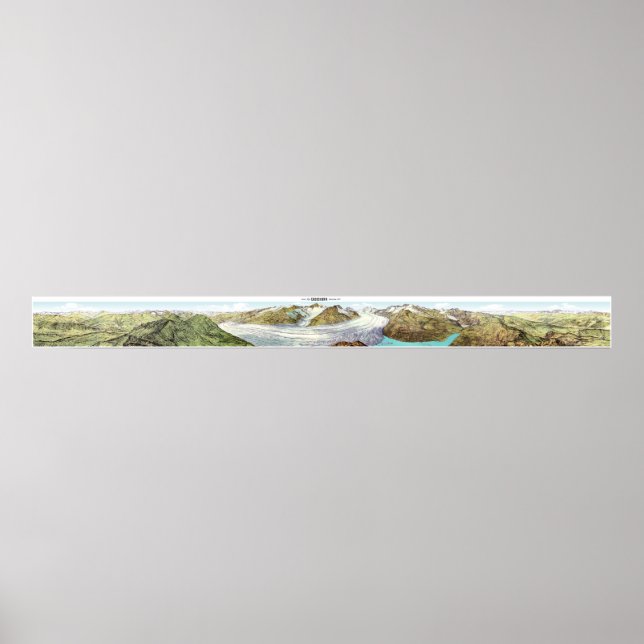 EGGISHORN Swiss Alpernas Panorama 360° Poster (Framsidan)