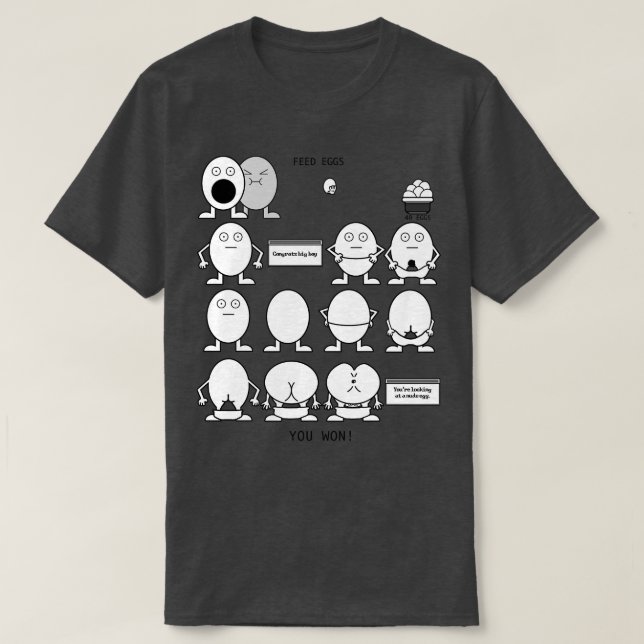 Eggman Game Matar Ägg Game ITYSL T Shirt (Design framsida)
