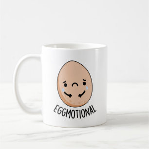 Eggmotional Funny Emotional Egg Pun Kaffemugg