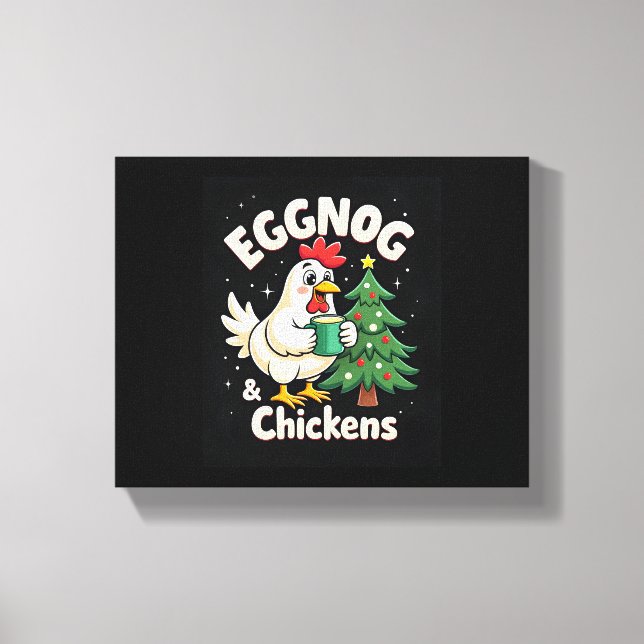 Eggnog & Chickens Canvastryck (Framsida)