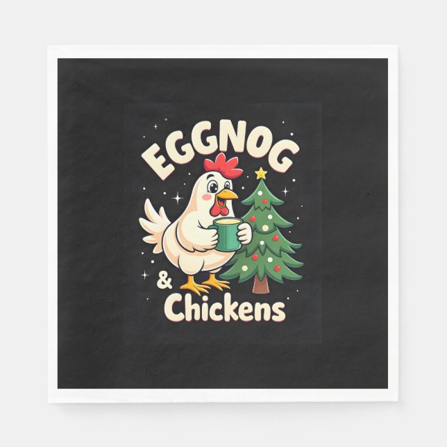 Eggnog & Chickens Pappersservett (Framsidan)