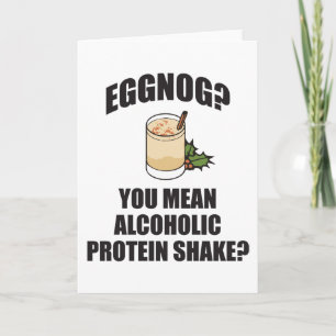Eggnog? Du Elak alkoholhaltigt julhälsningskort Helgkort