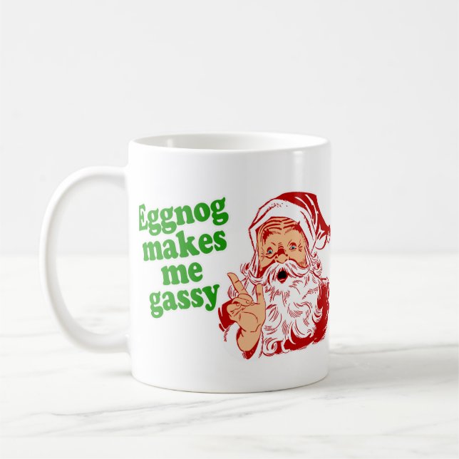Eggnog gör Santa att fisa Kaffemugg (Vänster)