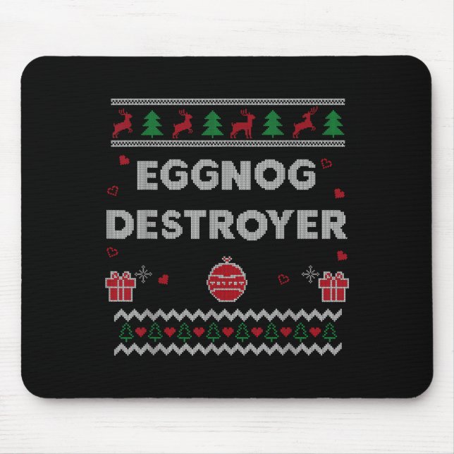 Eggnog Lover Funny Ugly Christmas Style Xmas Gift  Musmatta (Framsidan)