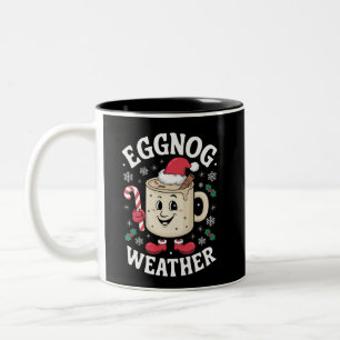 Eggnog Weather jul Retro jul jul Två-Tonad Mugg