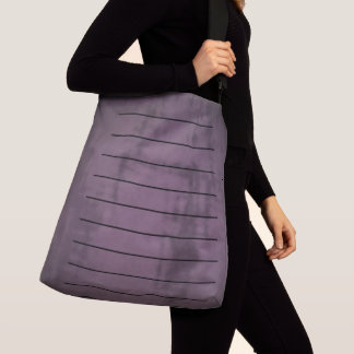 Eggplant Abstrakt Crossbody Tote Bag Axelväska