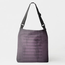 Eggplant Abstrakt Crossbody Tote Bag Axelväska