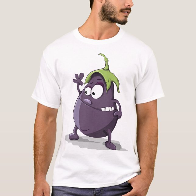 eggplant art t shirt (Framsida)