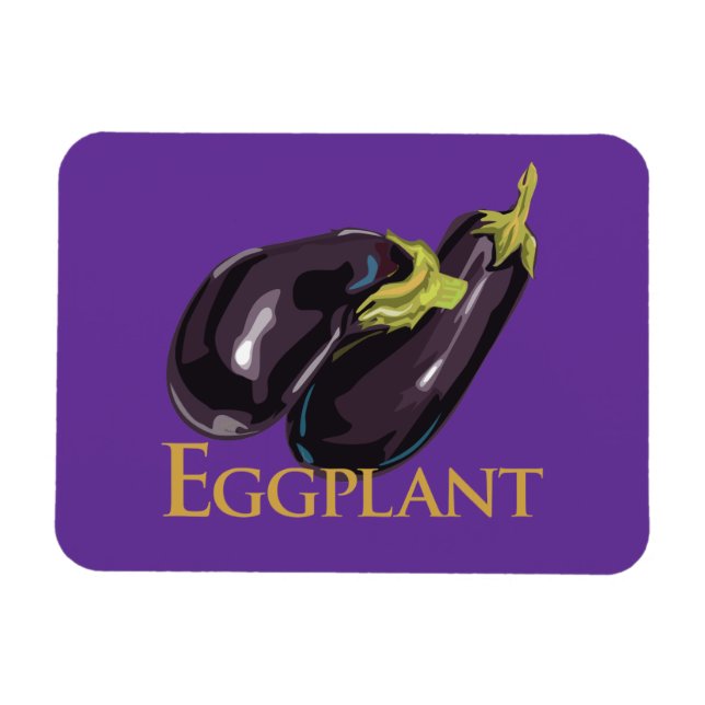 Eggplant Aubgergine Magnet (Horisontell)
