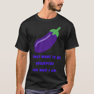Eggplant Egg Plant Strange Bizarre Lila Vegetabl T Shirt