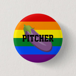 Eggplant Emoji Gay Top Knapp