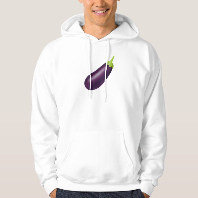 Eggplant Emoji Hoodie (Framsida)