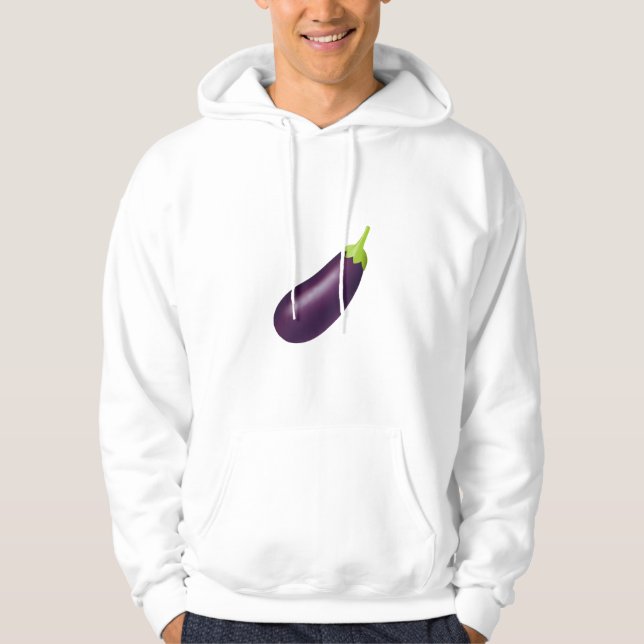 Eggplant Emoji Hoodie (Framsida)