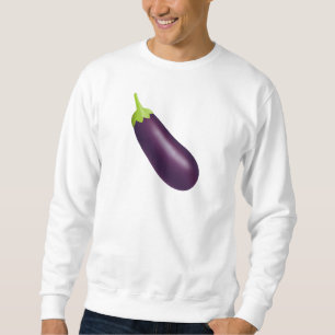 Eggplant Emoji Lång Ärmad Tröja