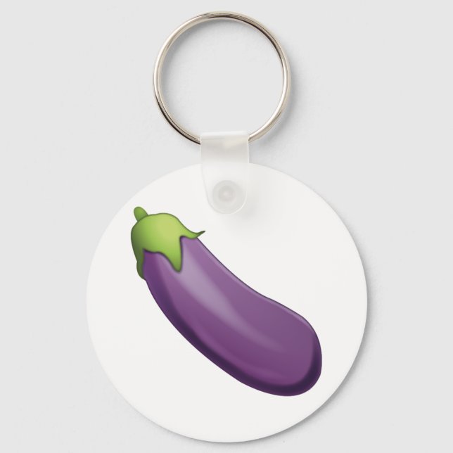 Eggplant - Emoji Nyckelring (Framsida)