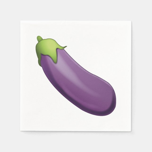 Eggplant - Emoji Pappersservett (Framsidan)